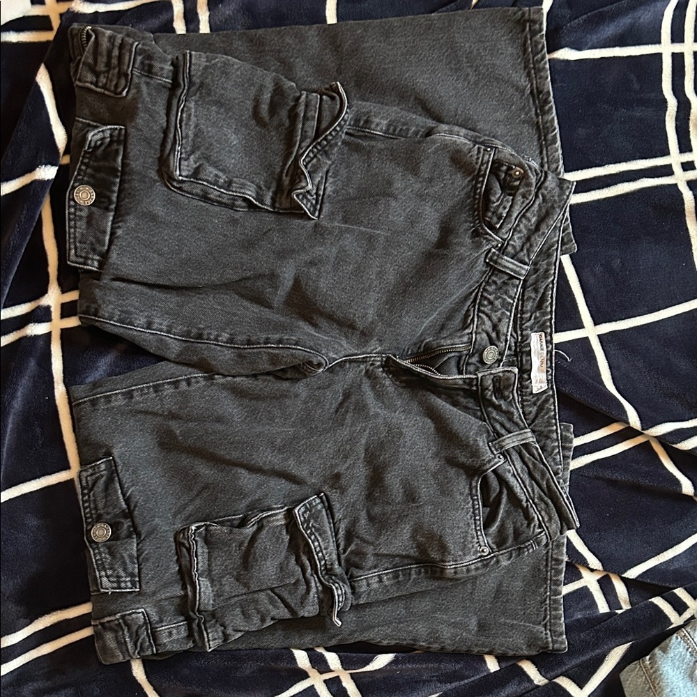 Garage Black Wide Leg Jeans